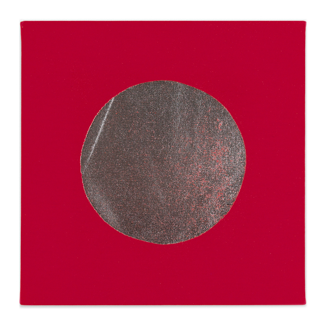 Chad Kouri, ‘Reflection Pool Red (1x1)’, 2021, Painting, Foil on dyed canvas, Uprise Art