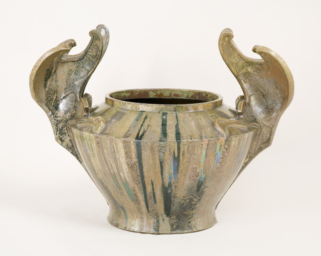 Clément Massier, ‘Wings Cachepot’, ca. 1895, Design/Decorative Art, Earthenware, Jason Jacques Gallery