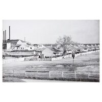Sidewalk Scene, Selma, Alabama, 1935; House in the Negro Quarter, New Orleans, Louisiana, 1936; Sidewalk Scene, Selma, Alabama, 1935; Eagle's Store, Selma, Alabama, 1935; Homes and Land Cultivation, Arthurdale Project, Reedsville, West Virginia, 1935; Row of Clapboard 'Company' Houses for Miners Along Creek, Osage, West Virginia, 1935; and Aug, Reuter Hardware Store, Louisiana, 1936