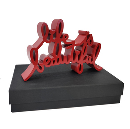 Life is Beautiful (Red Sculpture)