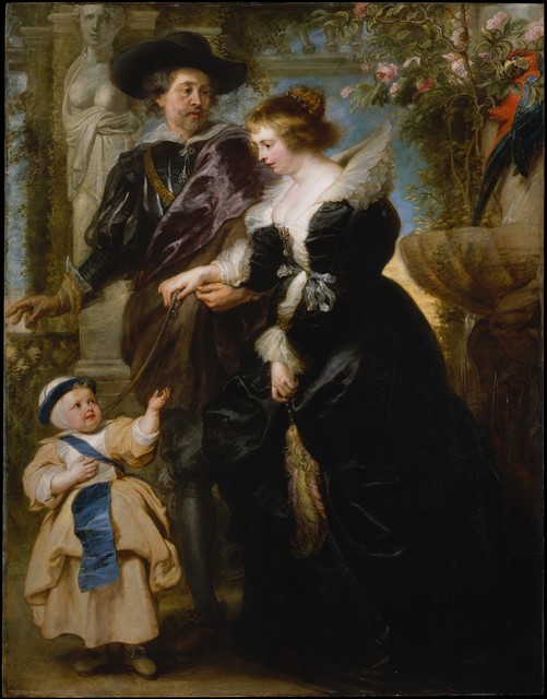 Peter Paul Rubens, ‘Rubens, His Wife Helena Fourment (1614–1673), and Their Son Frans (1633–1678)’, ca. 1635, The Metropolitan Museum of Art
