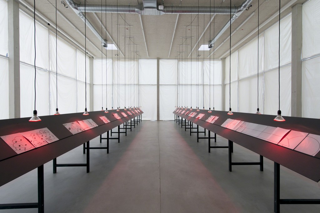 Eduardo Navarro - Into Ourselves - Exhibition view at Der TANK, Basel, 2017. Photo © Nici Jost - courtesy of the artist and Galeria Nara Rosler Eduardo Navarro - Into Ourselves - Exhibition view at Der TANK, Basel, 2017. Photo © Nici Jost - courtesy of the artist and Galeria Nara Rosler