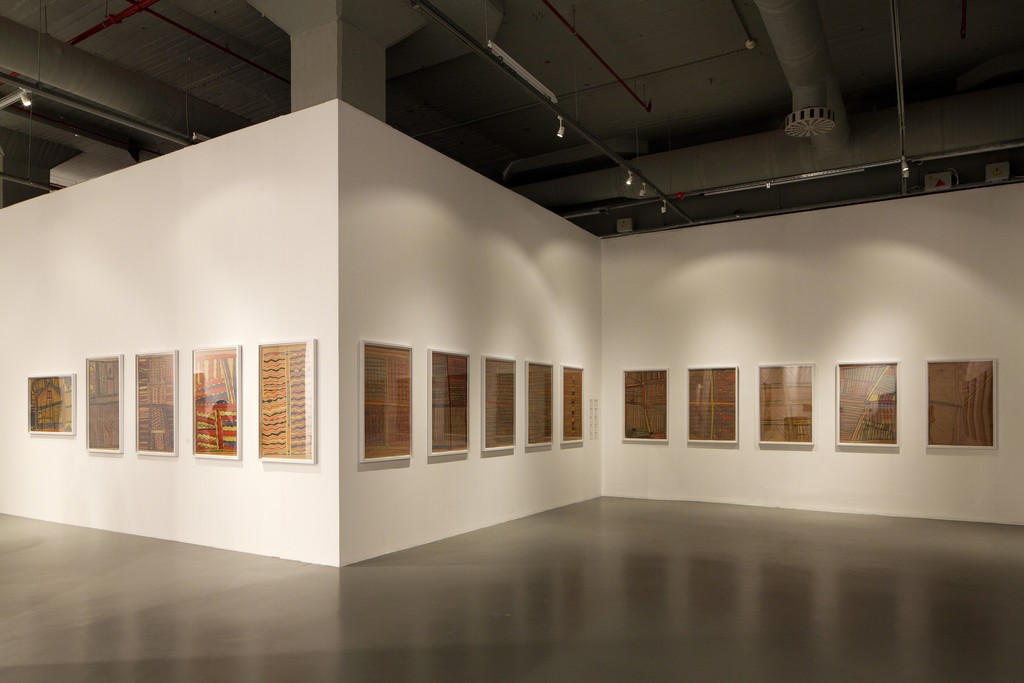 Gawirrin Gumana, Djambawa Marawili, and Boliny Wanambi, "Installation view of Saltwater Yirrkala bark paintings" (1998). Istanbul Biennial, Istanbul Modern. Photo by Sahir Ugur Eren. Gawirrin Gumana, Djambawa Marawili, and Boliny Wanambi, "Installation view of Saltwater Yirrkala bark paintings" (1998). Istanbul Biennial, Istanbul Modern. Photo by Sahir Ugur Eren.