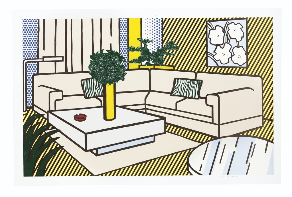 Roy Lichtenstein - Yellow Vase, from Interior Series