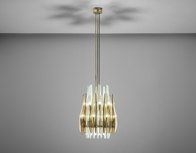 Max Ingrand, ‘'Dahlia' ceiling light’, Phillips