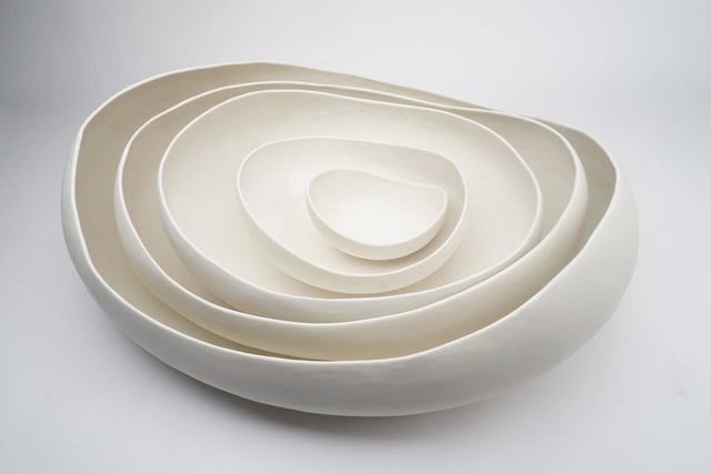 Kate Tremel, ‘White Mod Nest ’, 2021, Sculpture, Ceramics, Steidel Contemporary