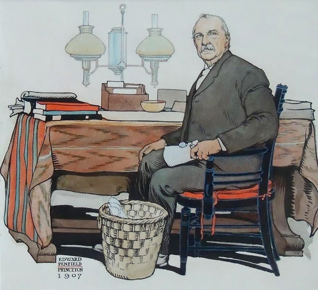 Edward Penfield, ‘President Cleveland, Saturday Evening Post Cover’, 1908, The Illustrated Gallery
