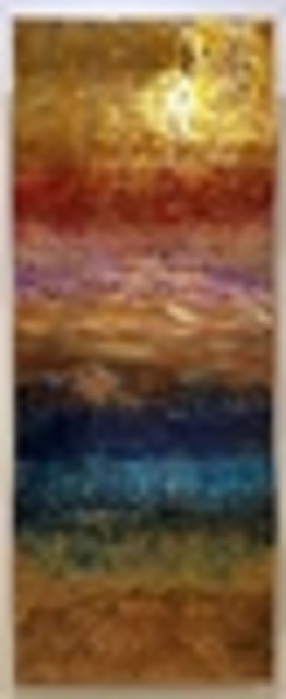 Ken Rausch, ‘Wavy Panel 1 - 23"’, 2018, Mixed Media, Mixed Media on copper, Whistler Contemporary