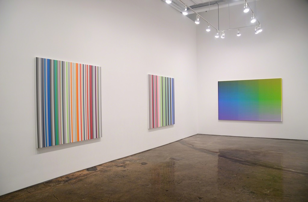 Installation view of Gabriele Evertz / Sanford Wurmfeld: Polychromy, MINUS SPACE, 2017 Installation view of Gabriele Evertz / Sanford Wurmfeld: Polychromy, MINUS SPACE, 2017