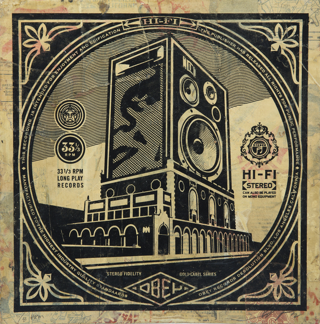 Shepard Fairey (OBEY), ‘Stereo Hi Fidelity’, 2014, Julien's Auctions