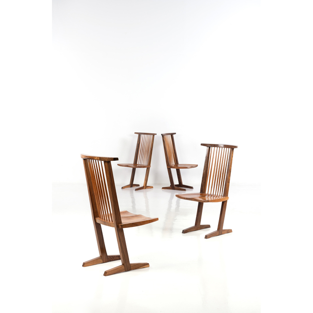George Nakashima, ‘Conoid Flesh - Set Of Four Chairs’, 1960, PIASA