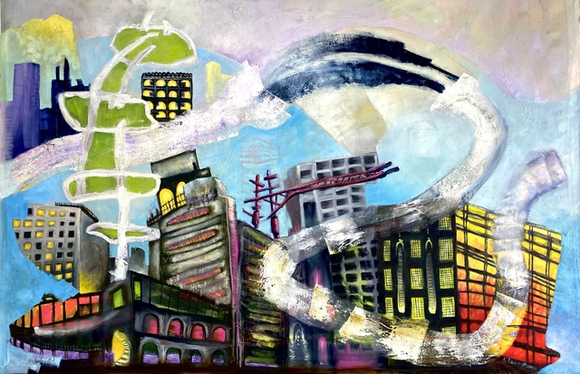 Kaye Freeman, ‘Citadels’, 2021, Painting, Oil painting on canvas, Band of Vices