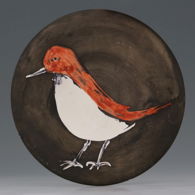 Pablo Picasso, ‘Oiseau’, 1963, Sculpture, White earthenware clay, decoration in engobe and enamel under partial brushed glaze, black patina, BAILLY GALLERY