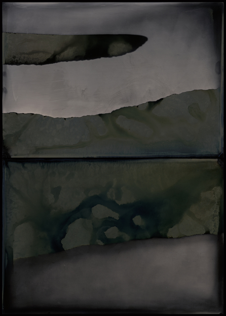 Nadezda Nikolova-Kratzer, ‘Elemental Forms, Landscape no. 24 (Diptych - Water, Land, Water)’, 2018, HackelBury Fine Art
