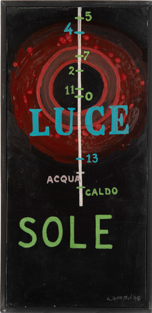 Gianni Bertini, ‘Luce’, 1948, Mixed Media, Oil and mixed media on wood, Il Ponte