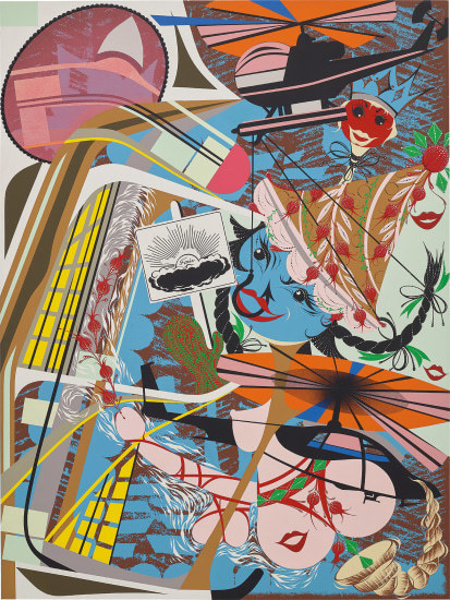 Lari Pittman, ‘Like you, expansive but capable of pining away’, 1995, BFAMI Benefit Auction