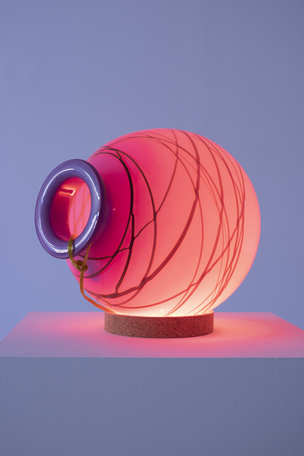 Elias Hansen, ‘Light Sculpture’, 2019, Sculpture, Glass, wiring, cork, LED bulb, Halsey McKay Gallery