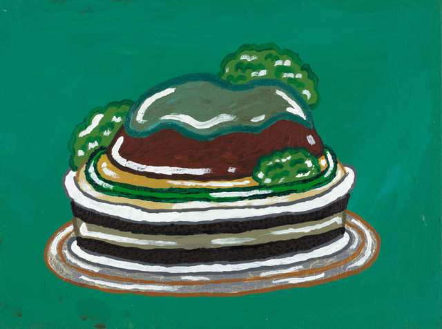 Yukari Sakura, ‘Harambe's Lowland Hills Cake’, 2016, Painting, Acrylic on canvas board, Creativity Explored