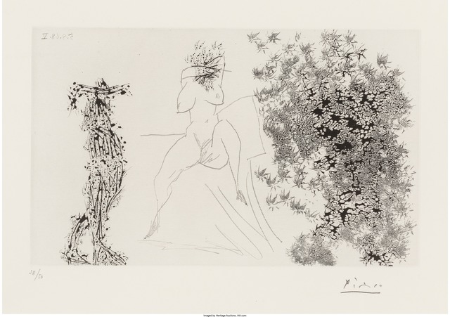 Pablo Picasso, ‘Cauchemar, pl. 250, from Series 347’, 1968, Print, Aquatint on wove paper, Heritage Auctions