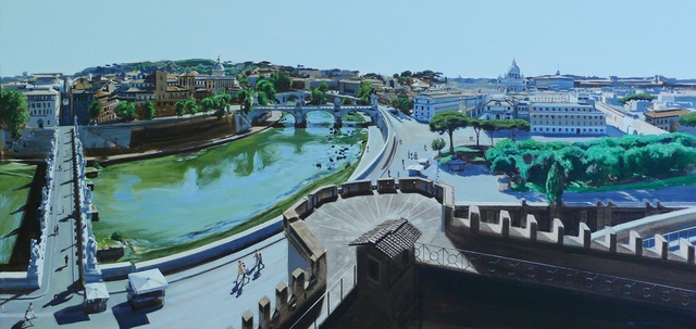 David Wheeler, ‘Study: Tiberis Quo Vardis (View From Castle St Angelo Overlooking the River Tiber Rome)’, 2016, Plus One Gallery