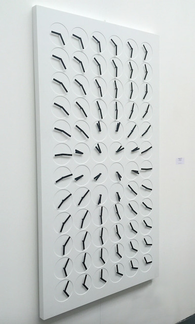 Humans Since 1982, ‘A million Times 72 ’, 2015, Sculpture, White Corian and electronic components, Dillon + Lee