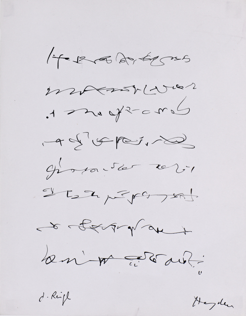 Judit Reigl, ‘Ecriture d'après musique (Hayden)’, circa 1960, Millon