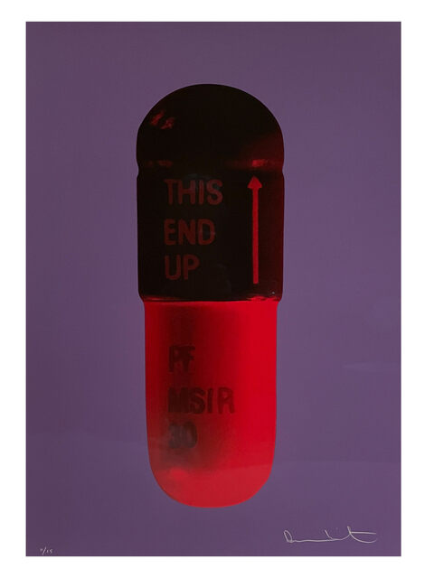 Damien Hirst - The Cure- Papal Purple/Burgundy/Blood Orange