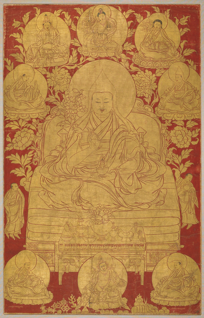 ‘The Fifth Dalai Lama with Previous Incarnations’, 18th century, Rubin Museum of Art