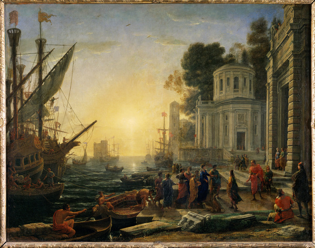 Claude Lorrain | Cleopatra Disembarking at Tarsus (1642-1643) | Artsy