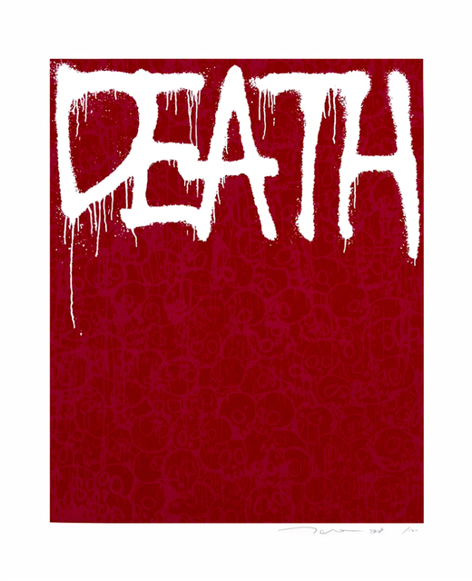 Takashi Murakami, ‘Death (red)’, 2018, Print, Silkscreen on paper, Fineart Oslo