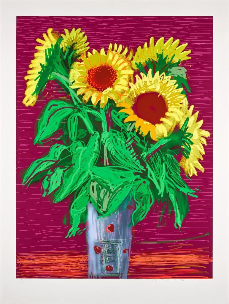 David Hockney - SUNFLOWERS