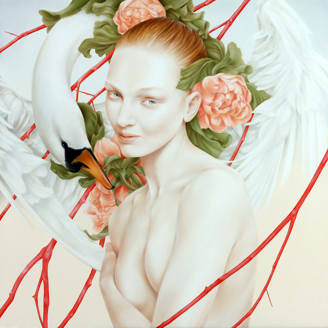 David Michael Smith, ‘Leda’, 2016, Painting, Oil on panel, Tangent Contemporary Art