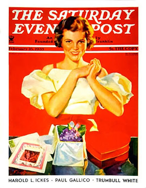 Frederick Sands Brunner, ‘Valentines Day, Saturday Evening Post Cover’, 1935, The Illustrated Gallery