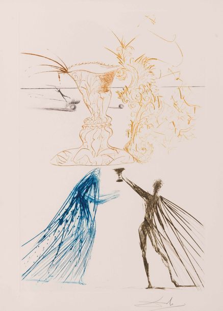 Salvador Dalí, ‘Tristan and Iseult’, 1970, Print, Etching on paper, Samhart Gallery