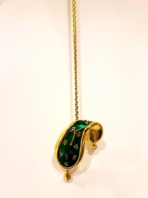 Salvador Dalí, ‘Patinated Bronze Pendant "Melting Watch (Montre Molle)" by Salvador Dali’, 1980, Galerie Philia