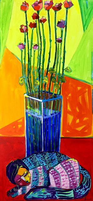 Lancelot Alonso, ‘Las rosas y el gato’, 2017, ArteMorfosis - Cuban Art Platform