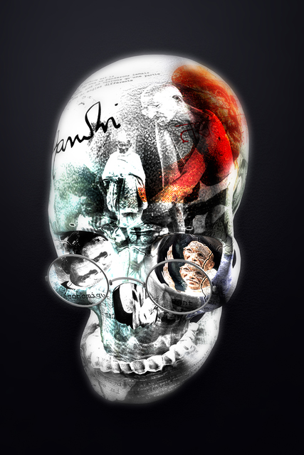 YIONS, ‘GHANDI’, 2015, Galerie Vivendi