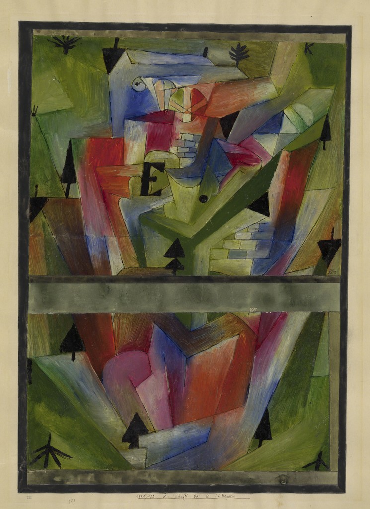 Paul Klee, 'Paysage près de E. (en Bavière),' 1921, Centre Pompidou