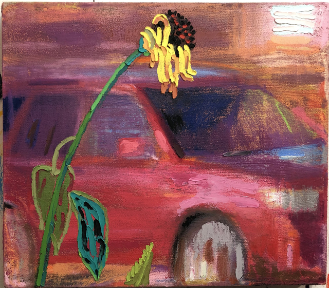 Leon Benn, ‘Status Update’, 2019, Painting, Oil, oil pastel and fabric dyes on Moroccan linen, David B. Smith Gallery