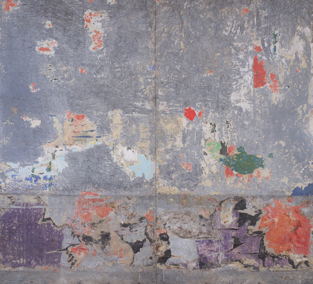 Raymond Hains, ‘Tôle ’, 1960, Mixed Media, Decollage on metal sheet, Galerie Natalie Seroussi