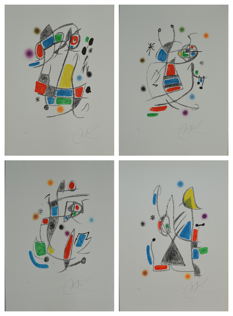 Joan Miró, ‘Maravillas con variaciones acrósticas (4 works)’, 1975, Print, Lithograph, Long-Sharp Gallery