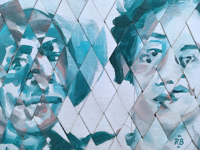 RU8ICON1, ‘Lyle and Sarah’, 2019, Painting, Oil on canvas, Deep Space Gallery