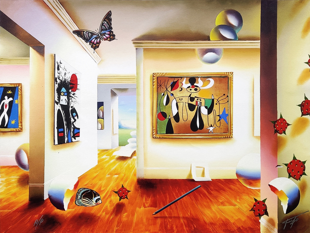Ferjo, ‘HOMAGE TO MIRO’, 2005, Print, GICLEE ON CANVAS, Gallery Art