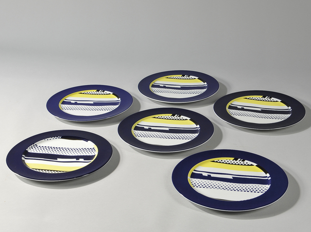 Roy Lichtenstein, ‘Set of Six Plates’, c. 1990, Skinner