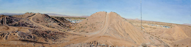 Rackstraw Downes, ‘Presidio: In the Sand Hills Looking West with ATV Tracks & Cell Tower’, 2012, Betty Cuningham