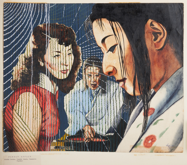 Daniel E. (Don) Rohrig, ‘Family Affair’, 1957, Drawing, Collage or other Work on Paper, Rago/Wright
