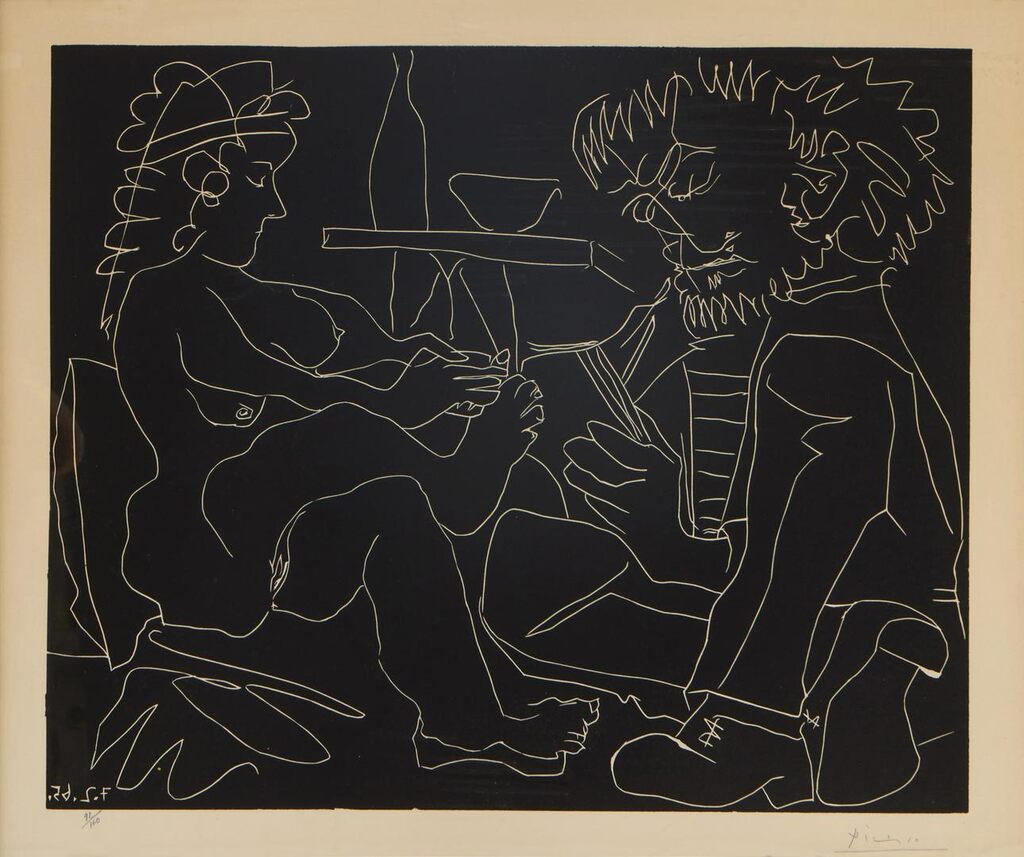 Pablo Picasso - Le Peintre et son modèle (Bloch 1194; Baer 1357)