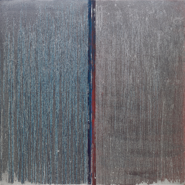 Pat Steir, ‘Blue and Red with Silver Over’, 2019, Locks Gallery