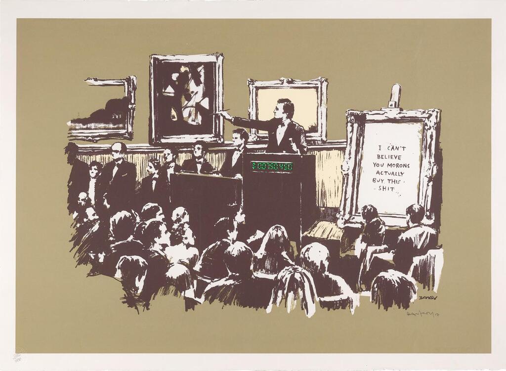 Banksy - Morons Sepia