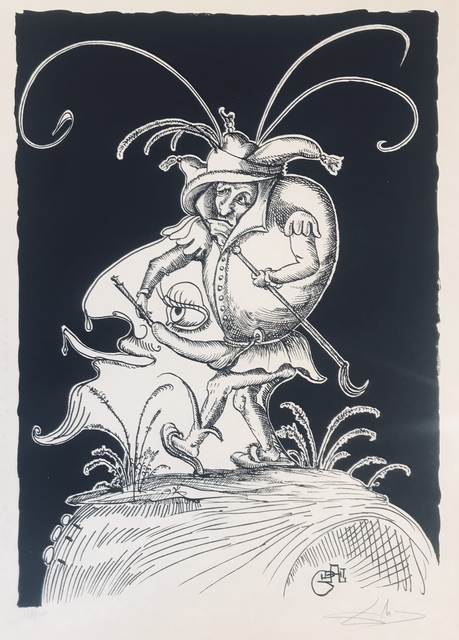 Salvador Dalí, ‘Tete de roi bossu’, 1973, Drawing, Collage or other Work on Paper, Lithograph, Dali Paris